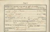 Kirknewton St. Gregory's Marriage Register - Click for bigger image