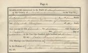 Stamfordham St. Mary's Marriage Register - Click for bigger image