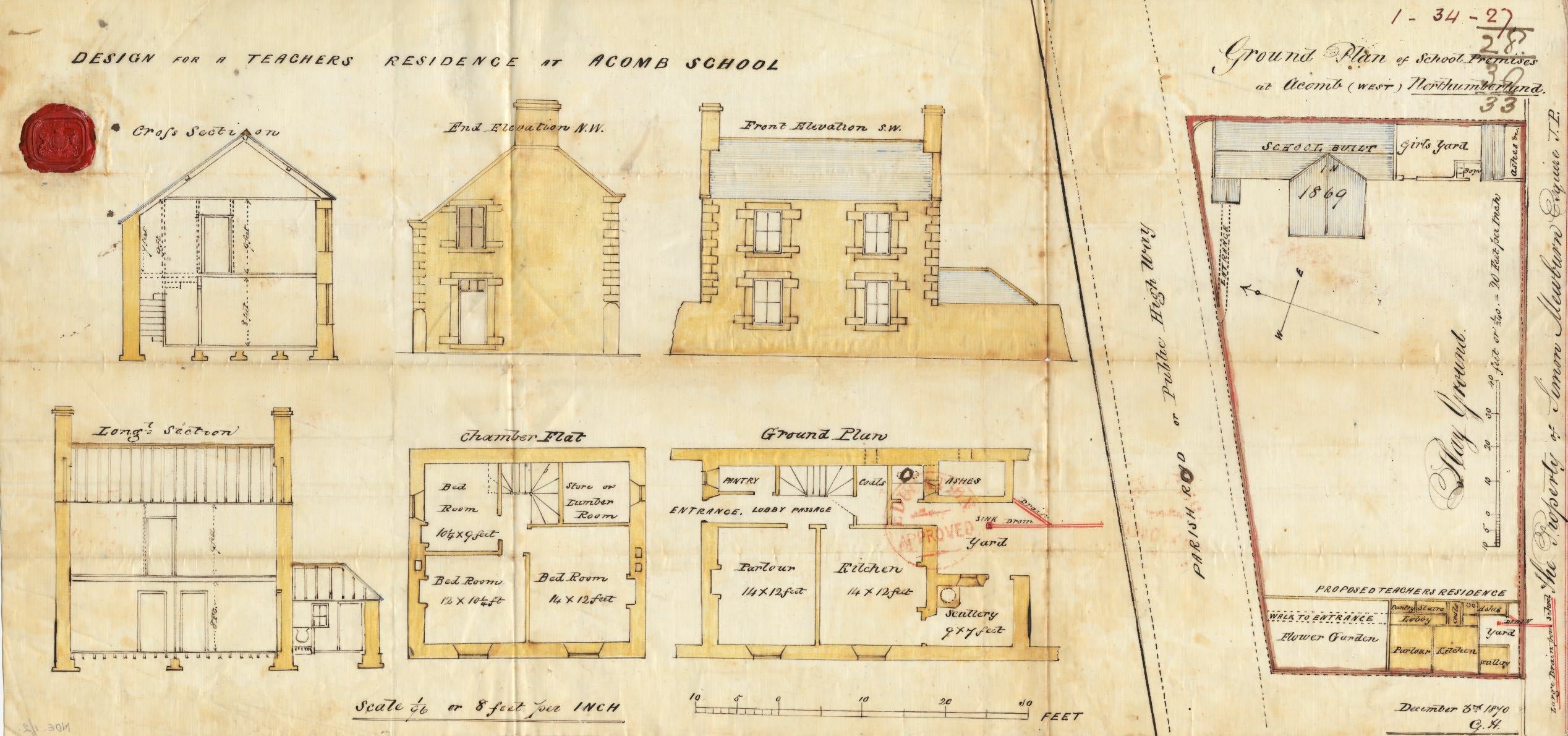 Picture of Acomb National School Building Plan