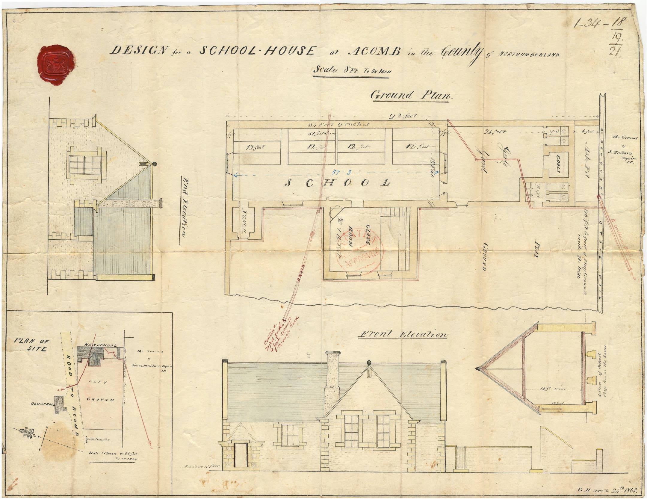 Picture of Acomb National School Building Plan
